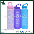 2014 hot-selling borolicate glass water bottles with silicone sleeve